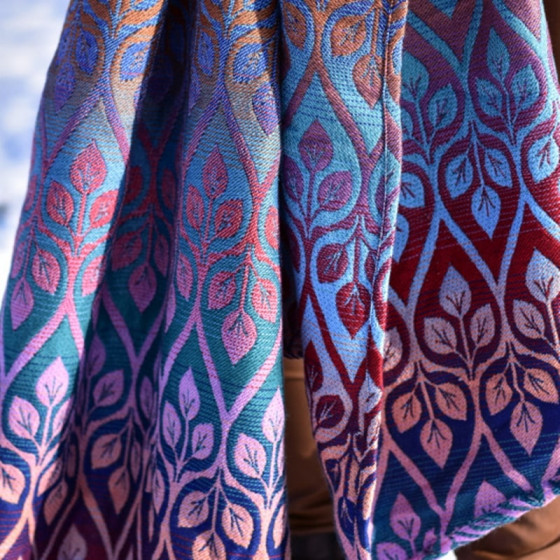 Yaro Slings La Vita Trinity Lavender Rainbow High Wool - Écharpe de portage tissée