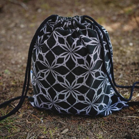 Little Frog drawstring bag Carbon Edelweiss