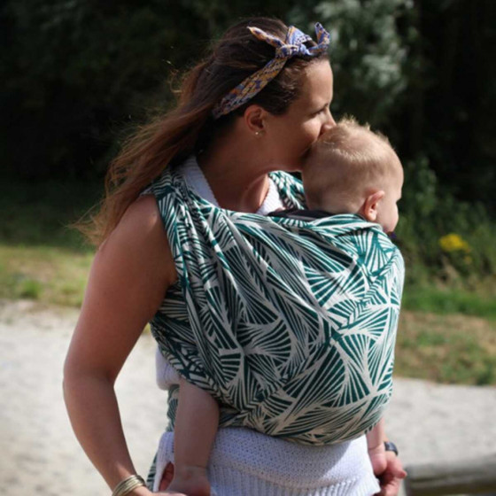 Yaro Magnetic Contra Pine Natural Seacell - Ring Sling Tissé