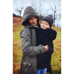 Little Frog Fleece Cover - Cosy Frog BLACK