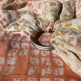 Yaro Slings Petals Ultra Caramel Rainbow Linen - Ring Sling