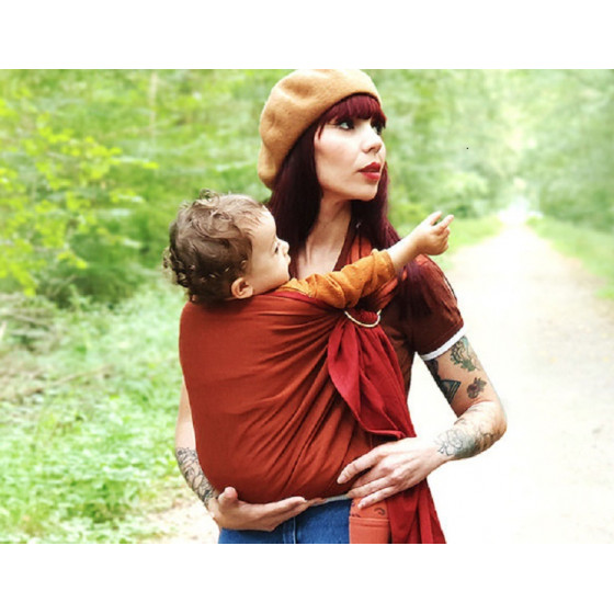 Love Radius (JPMBB) PESN Fawn/Burgundy Red baby carrier Sling
