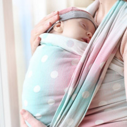 Yaro Dots Pastel Rainbow - Ring Sling Tissé
