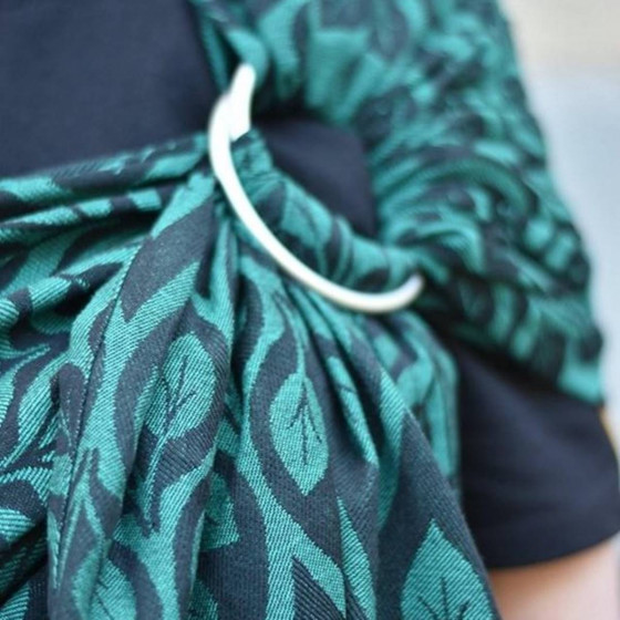 Yaro La Vita Emerald-Black - Ring Sling Tissé