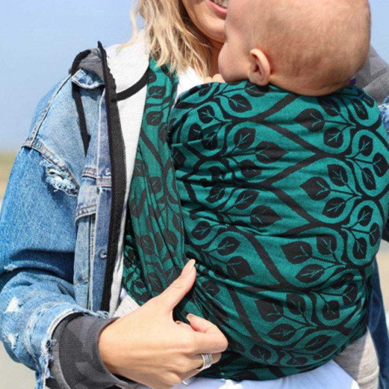Yaro Slings La Vita Emerald-Black - Ring Sling