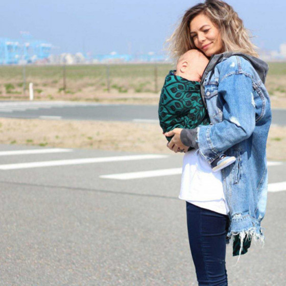 Yaro Slings La Vita Emerald-Black - Ring Sling