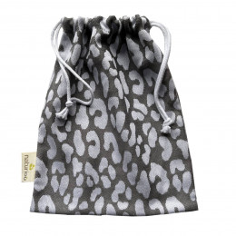 Naturioù Leopard - Sac à cordon en bambou tissu jacquard