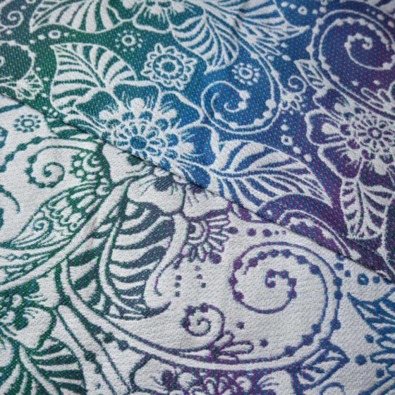 Yaro Ava Trinity Peacock Rainbow Tencel - Ring Sling Tissé