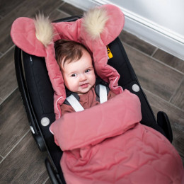 Kinder Hop Dream Catcher Sac de Couchage Bébé Chancelières 90 x 65 cm - rose (Hearts Strawberry)