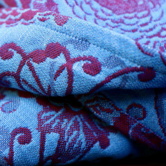 Yaro Slings Chrys Ultra Burgundy Sky Linen - Ring Sling