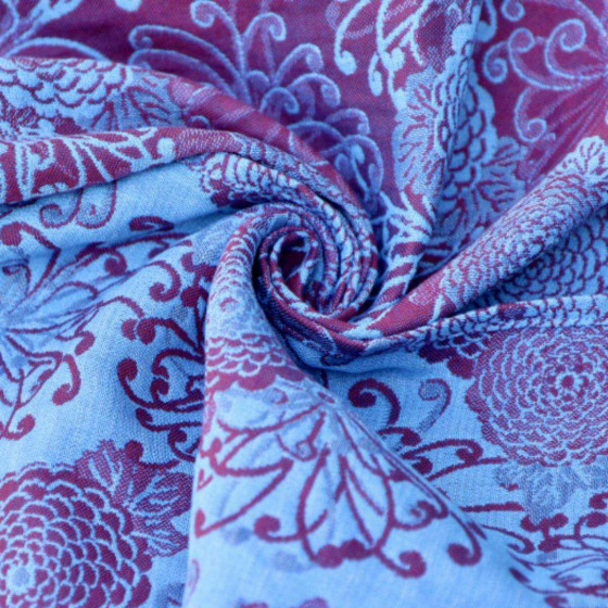 Yaro Chrys Ultra Burgundy Sky Linen - Ring Sling Tissé