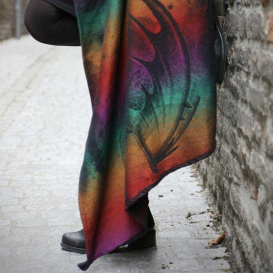 Yaro Slings Moonkeeper Dreams Rainbow Wool - Ring Sling