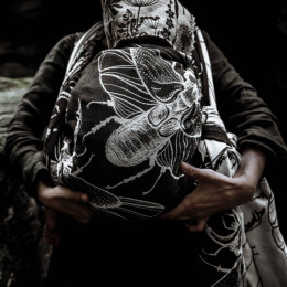 Yaro Slings Dorcus Trinity Black White - Ring Sling