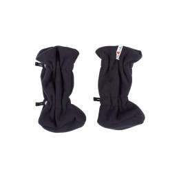 Manymonths adjustable winter booties - Foggy black (extérieur polaire noir / intérieur laine noir)
