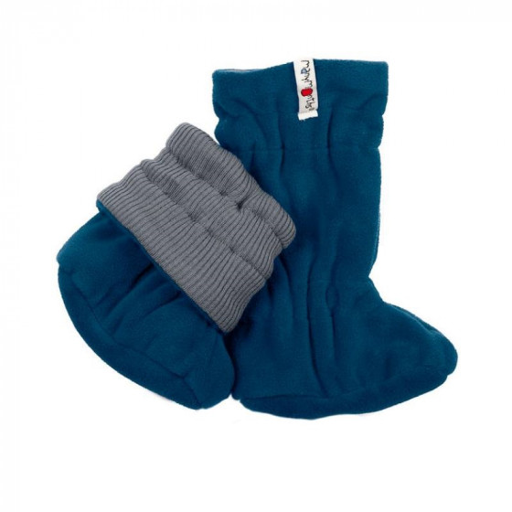 ManyMonths Natural Woollies Adjustable Winter Booties platinium grey