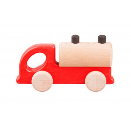 Wooden Truck Tanker Toy Lobito - Red