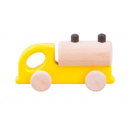 Wooden Truck Tanker Toy Lobito - Yellow