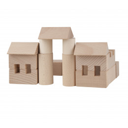 Jeu de construction 100 pièces - Jouet en bois Lobito