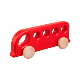 Wooden Bus Lobito - Red