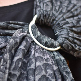 Yaro Slings Pussycat Black Grey - Ring Sling