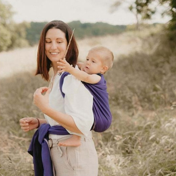 Néobulle Wrap Blueberry organic cotton