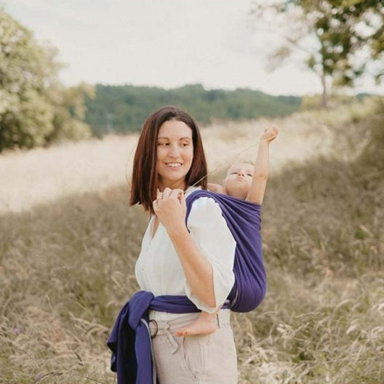Néobulle Wrap Blueberry organic cotton