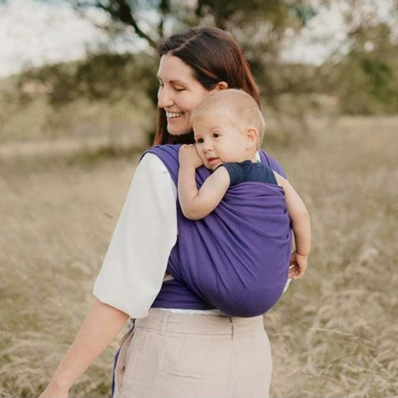 Néobulle Wrap Blueberry organic cotton