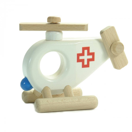 Bajo Ambulance Helicopter Wooden toy