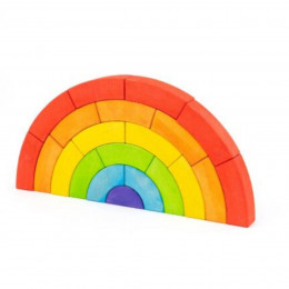 Arc-en-ciel en Bois Bajo - Jeu de construction