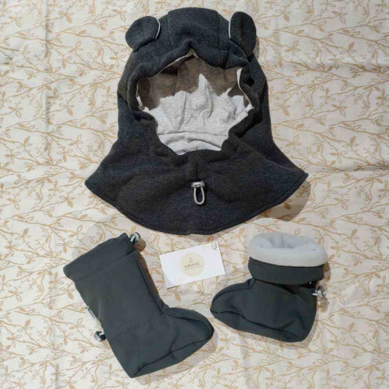 Naturioù slippers portage Softshell Graphite