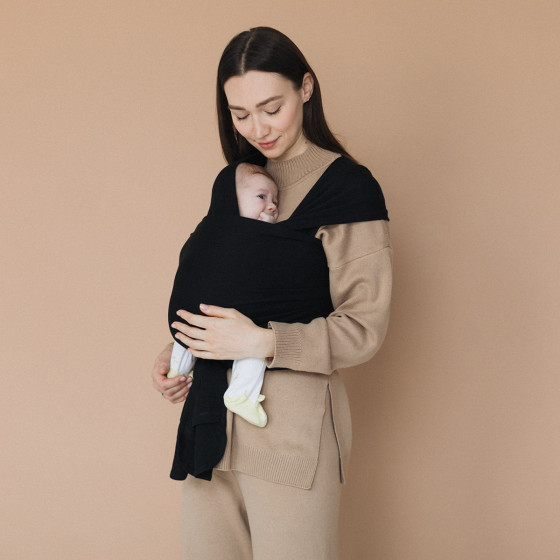 Love And Carry Stretchy Baby Wrap Onyx