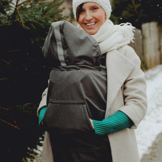 Little Frog Baby Cover Softshell - Graphite