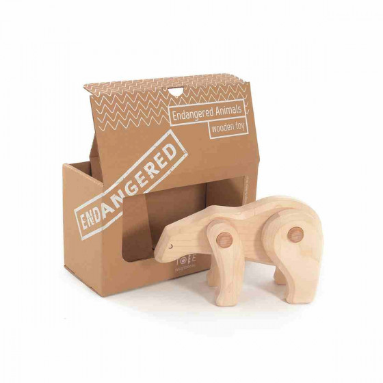 Ours Polaire Articulé  Jouet en Bois Bajo - Collection ToBe