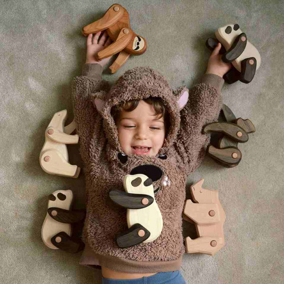 Paresseux Articulé  Jouet en Bois Bajo - Collection ToBe