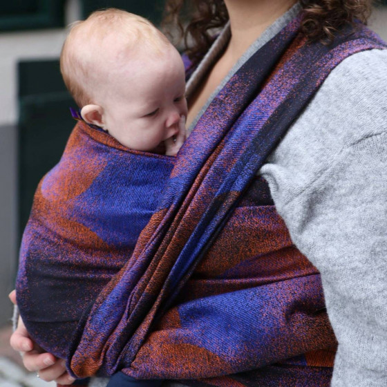 Yaro Slings Exoplanet Duo Orange Cobalt - Ring Sling