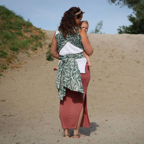 Yaro Slings Magnetic Contra Pine Natural Seacell - Écharpe de portage tissée