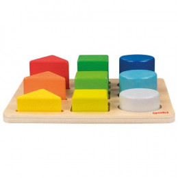 Geometry shapes and colors - wooden toys Goki