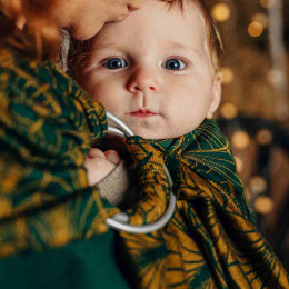 LennyLamb Ring Sling Deco Golden Moss - Écharpe de Portage Sling