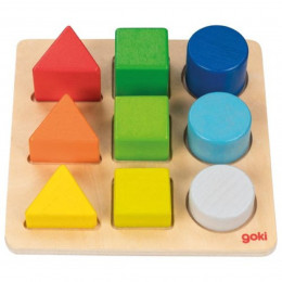 Geometry shapes and colors - wooden toys Goki