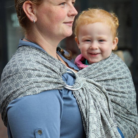 Yaro Basket Black - Ring Sling Tissé