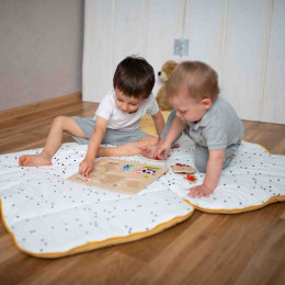 Kinder Hop Dream Catcher Sac de Couchage Bébé et Enfant 120 x 60 cm - Triangles Mustard