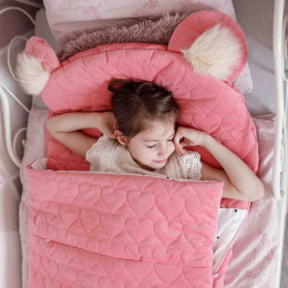 Kinder Hop Dream Catcher Sac de Couchage Enfant 145 x 70 cm - Hearts Strawberry