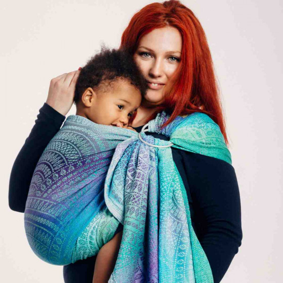 Lennylamb Sling Peacock's Tail Fantasy - Écharpe de Portage Sling