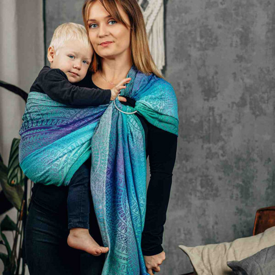 Lennylamb Sling Peacock's Tail Fantasy - Écharpe de Portage Sling