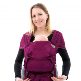 Fidella Fly Tai baby size meï-tai Chevron Berry