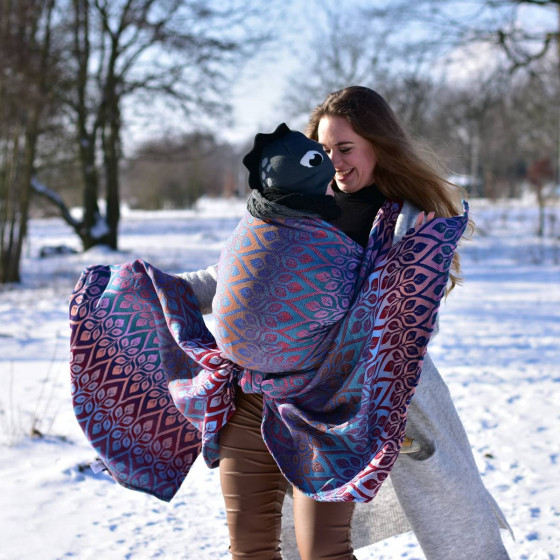 Yaro Slings La Vita Trinity Lavender Rainbow High Wool - Écharpe de portage tissée Yaro Slings La Vita Trinity Lavender Rainbow High Wool - Écharpe de portage tissée