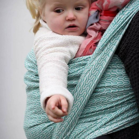 Yaro Turtle Emerald - Écharpe de portage tissée