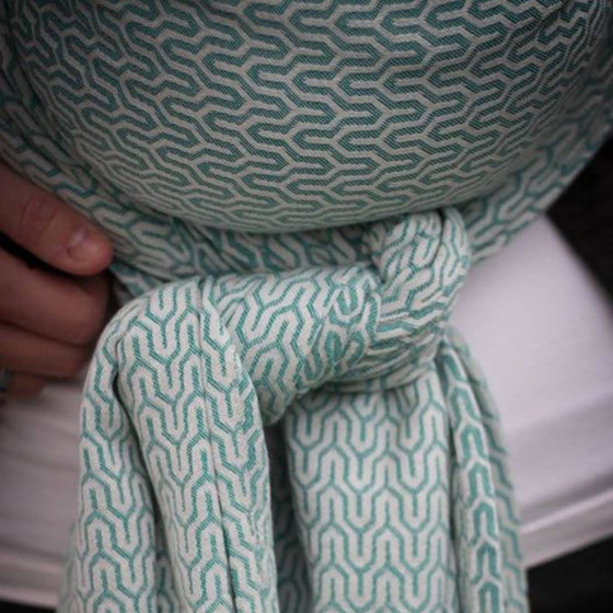Yaro Slings Turtle Emerald - Écharpe de portage tissée