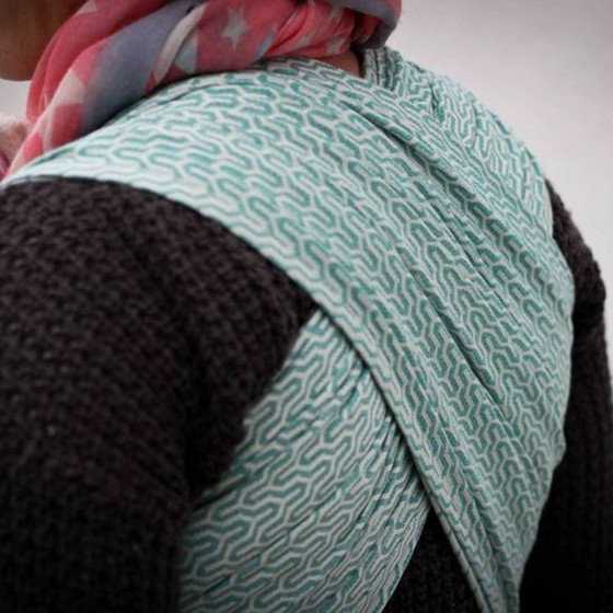 Yaro Turtle Emerald - Écharpe de portage tissée