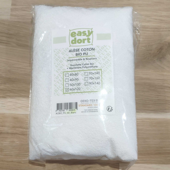 Mattress Pad Easydort Bio Cotton Oeko Tex 60x120